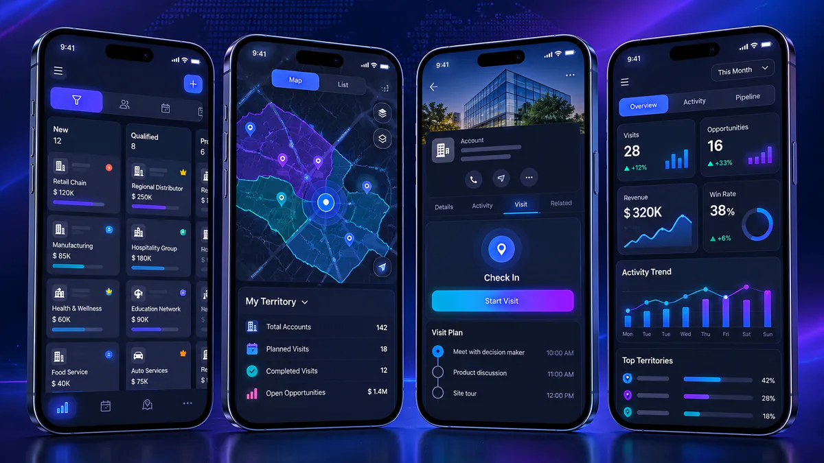 Field Sales CRM App concept