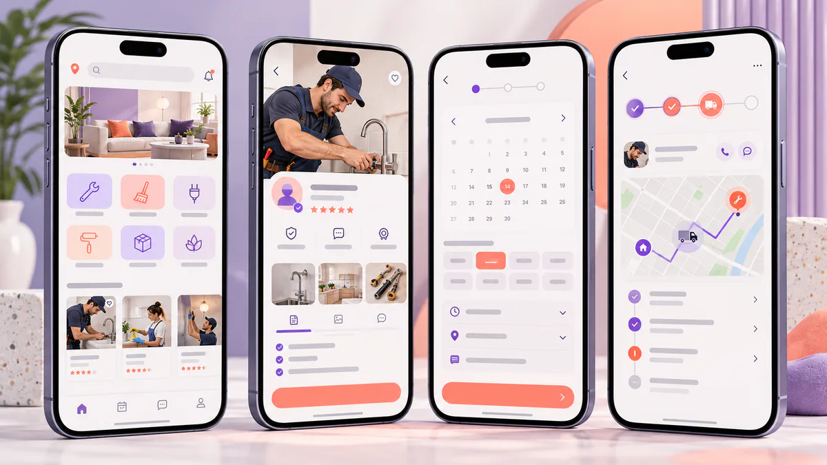 Home Services Marketplace App concept