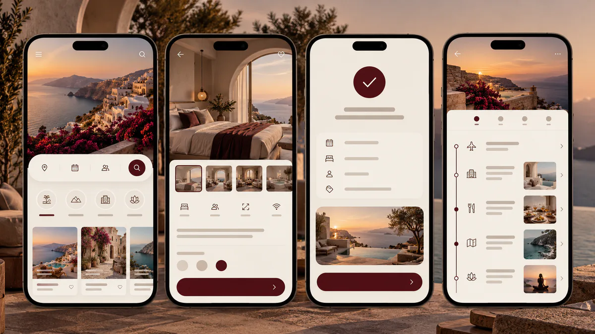 Hotel & Experience Booking App concept