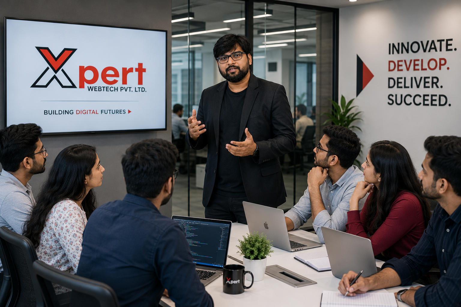 Xpert Webtech team meeting